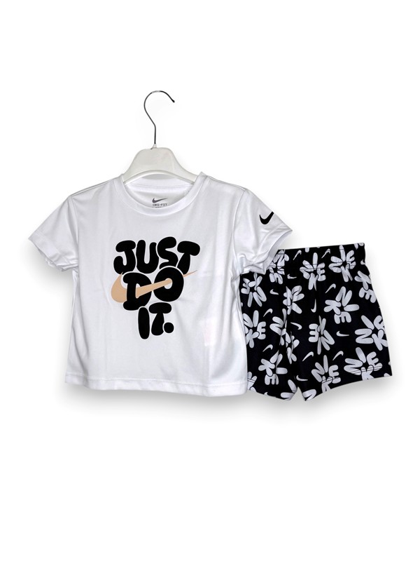 T-shirt cropped+bermuda fiori active
