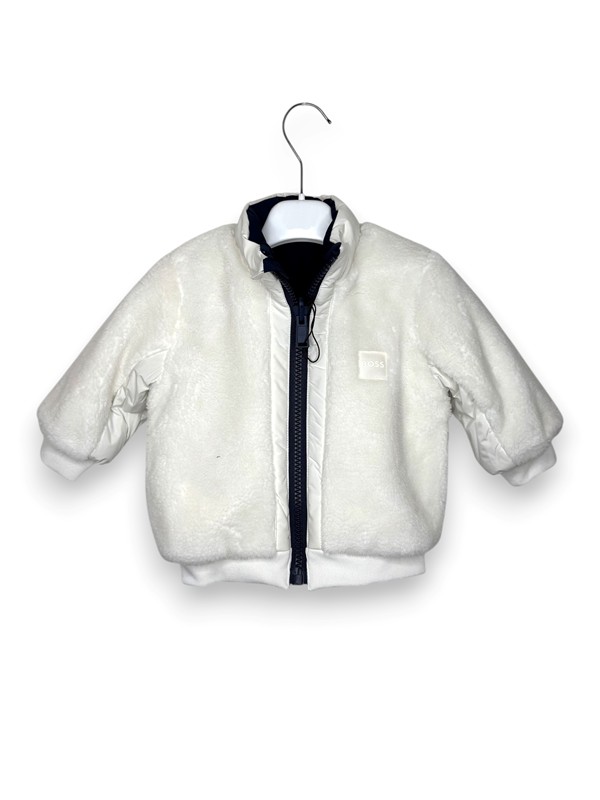 Bomber orsetto/nylon reversibile