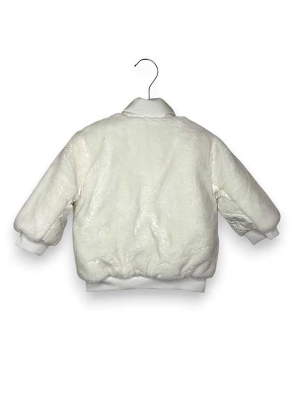 Bomber orsetto/nylon reversibile