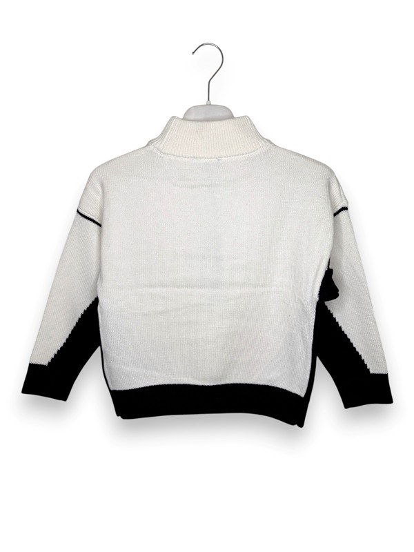 Lupetto over lana bicolore dkny