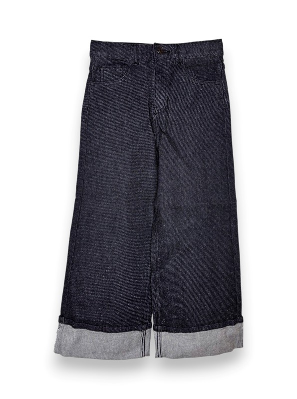 Jeans lurex palazzo+risvolto dkny