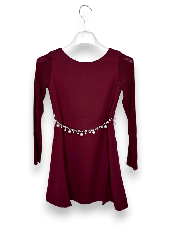 93836756971E2654FA417105D7962018_ Abito svasato+cintura+maniche tulle