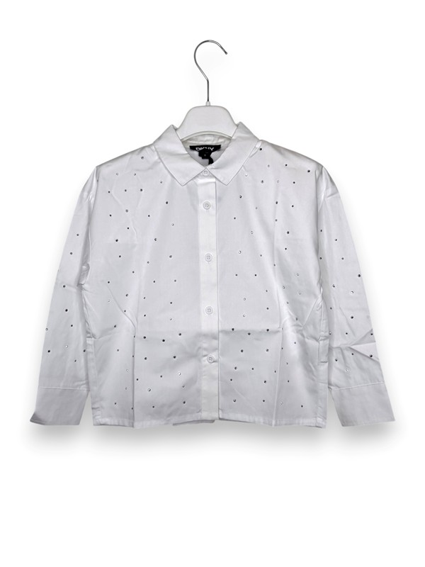 Camicia over cropped+swarowsky
