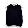Gilet scollo v lana