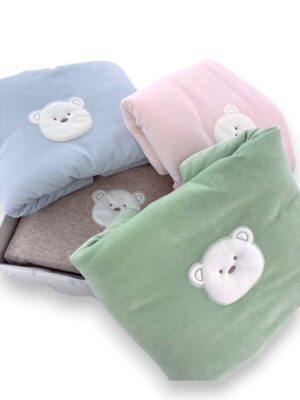 Coperta ciniglia muso orso