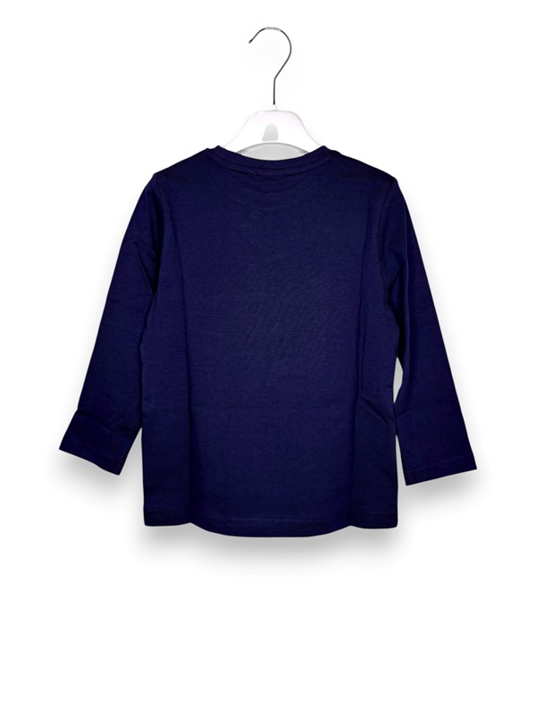 T-shirt manica lunga boss floccato