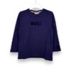 T-shirt manica lunga boss floccato