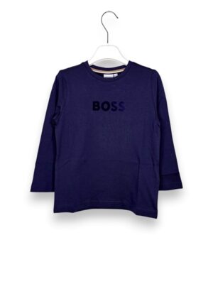 BB6402E6CE68100F871E7CDDB6343B95_ T-shirt manica lunga boss floccato
