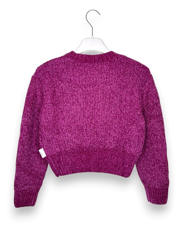 Girocollo cropped ciniglia