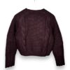 Girocollo cropped punto riso+trecce