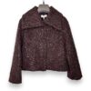 Giacca boucle+collone e paillettes