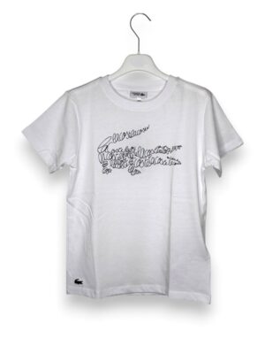 5FC8CFB9CF538B96E79BF7A0D79B6360_ T-shirt mezza manica coccodrillo in corsivo