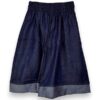 Pantalone palazzo farfalla in denim scuro