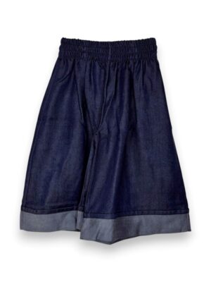 66B940D0E9D58DACC8DBF80EE7665289_ Pantalone palazzo farfalla in denim scuro