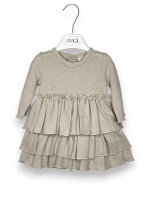 921D9AC3AB963B6E0D4D2E250C844BC1_ Abito trapezio caldo cotone+3 balze
