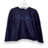 Girocollo felpina ricamo tres chic