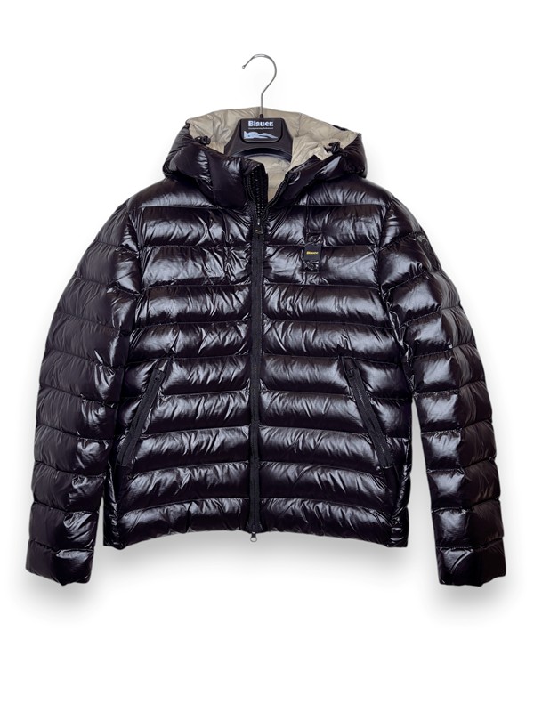 Piumino+cappuccio eco blauer m