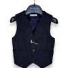 Gilet quadretto punto milano