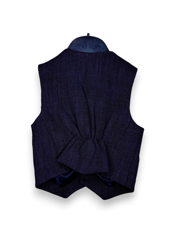 Gilet quadretto punto milano