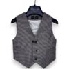 Gilet quadretto punto milano