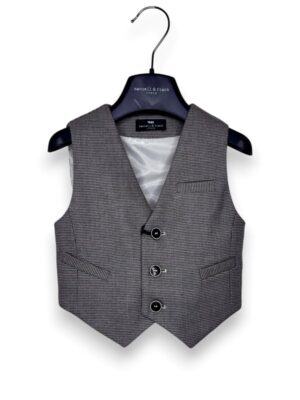 Gilet quadretto punto milano