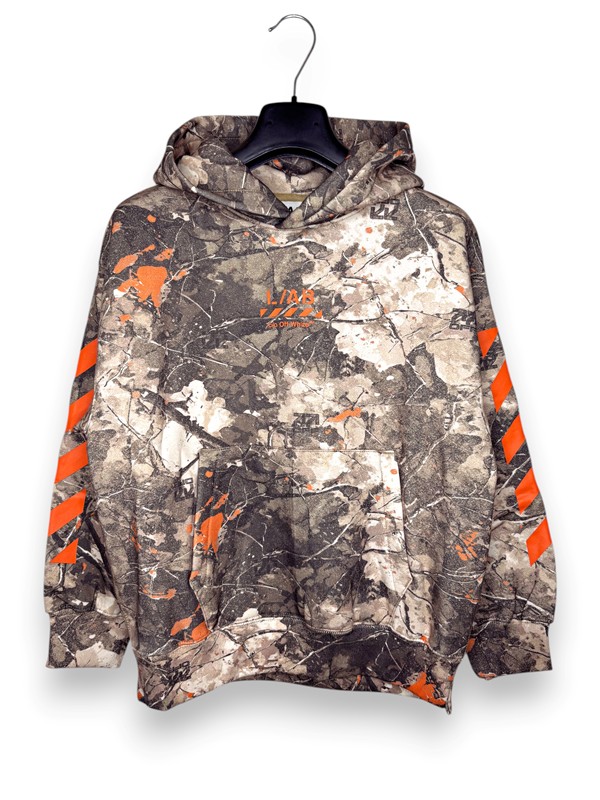 Girocollo felpa policroma off white l