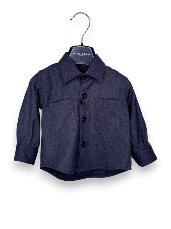 Overshirt poliviscosa melange